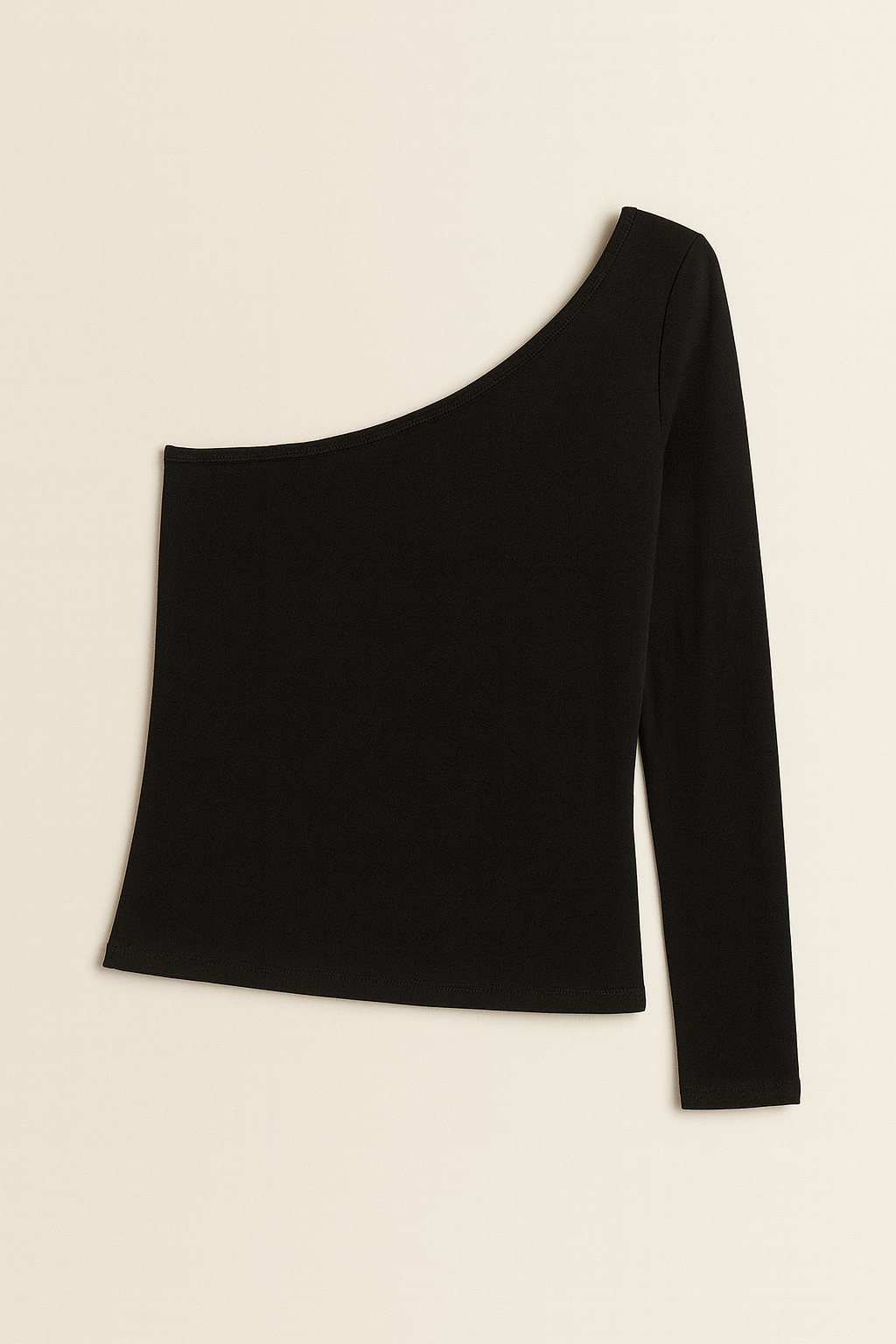 One shoulder fitted top