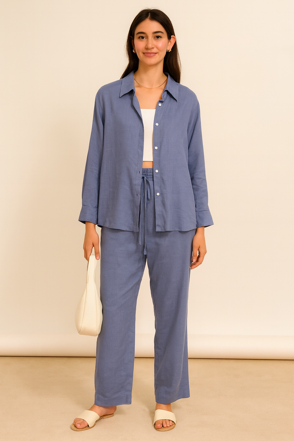 Linen Relaxed Fit Co-ord Set