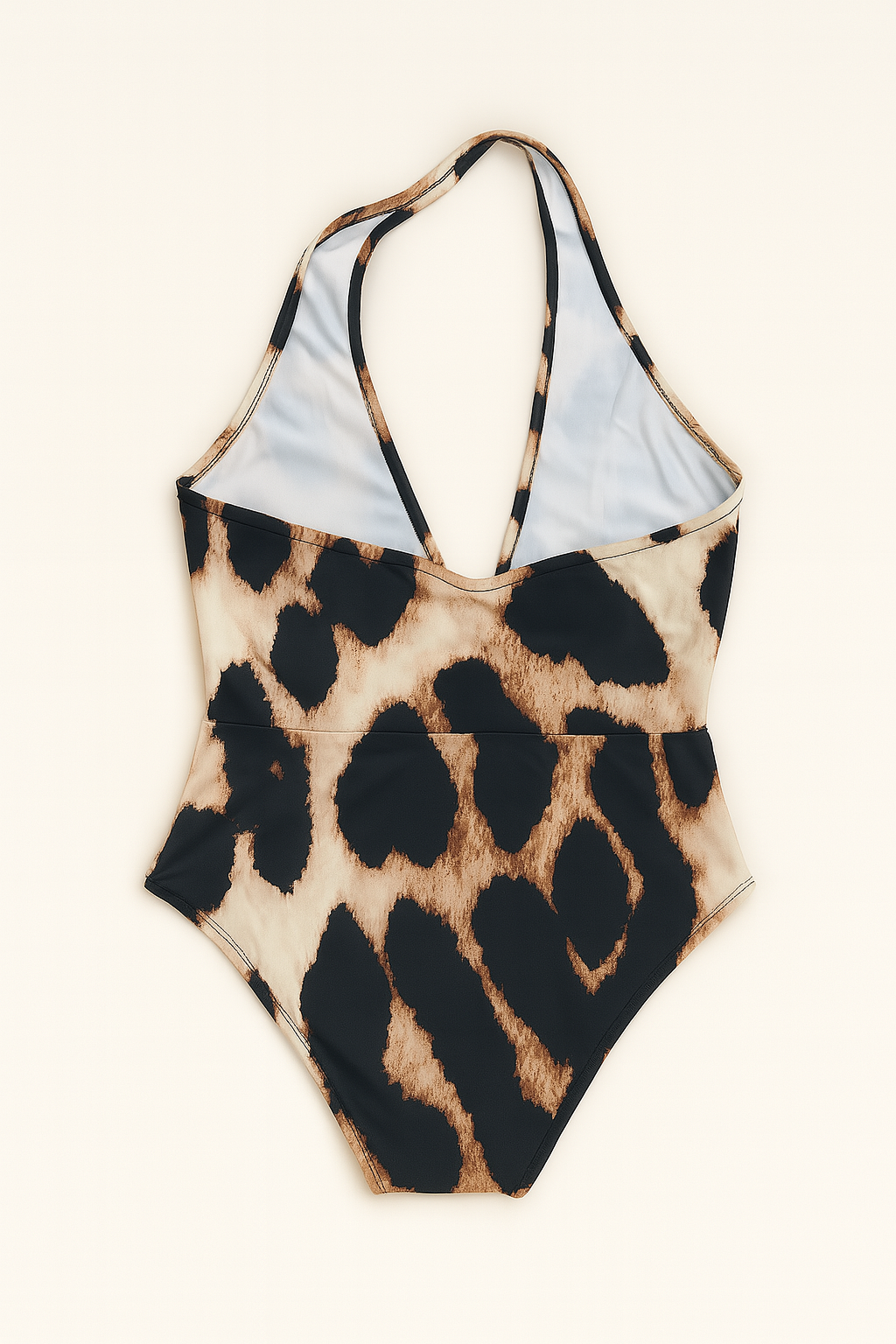 Halter Neck Plunge One Piece