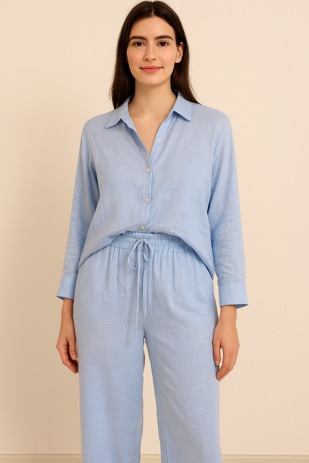Linen Relaxed Fit Co-ord Set