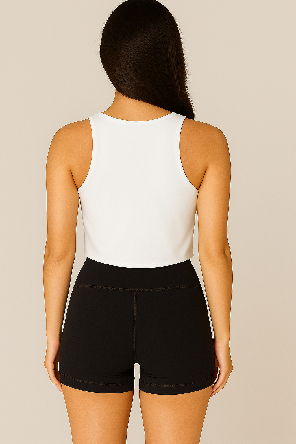 Seamless padded crop top