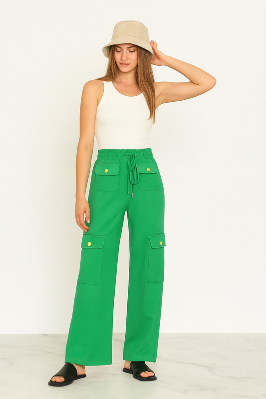 Wide Leg Cargo Pants