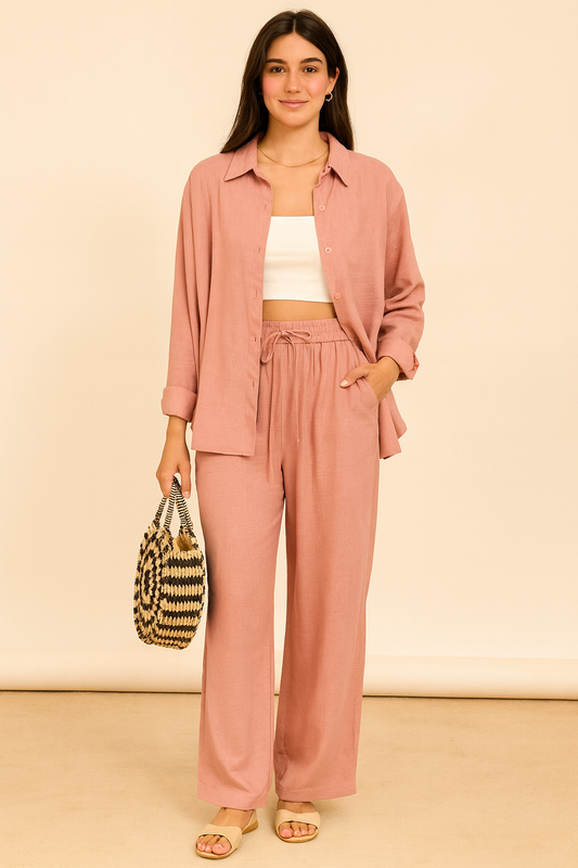 Linen Relaxed Fit Co-ord Set